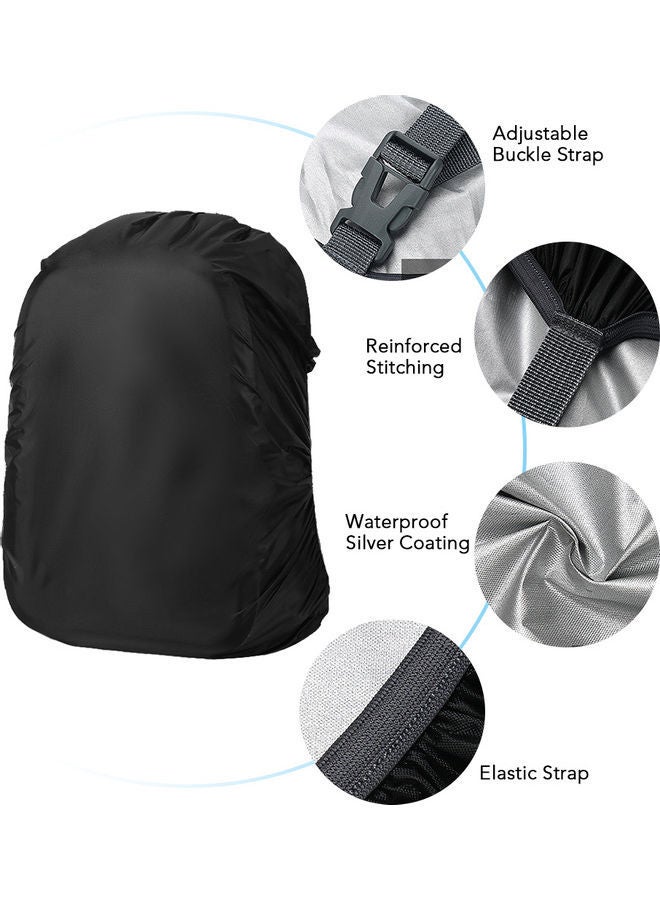 NIBEMINENT Backpack Cover Women Men Waterproof Bag Rain For Cycling Camping Hiking Mountaineering Running Fishing M 20*3*16cm - Image 3