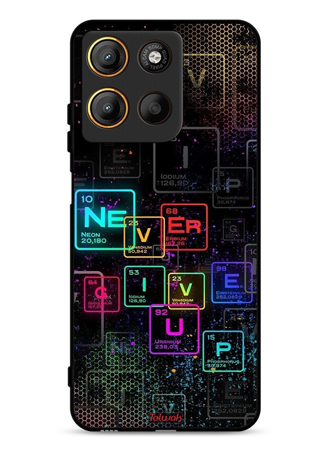 Tolwak Motorola Moto G15 Protective Case Cover Never Give Up Art