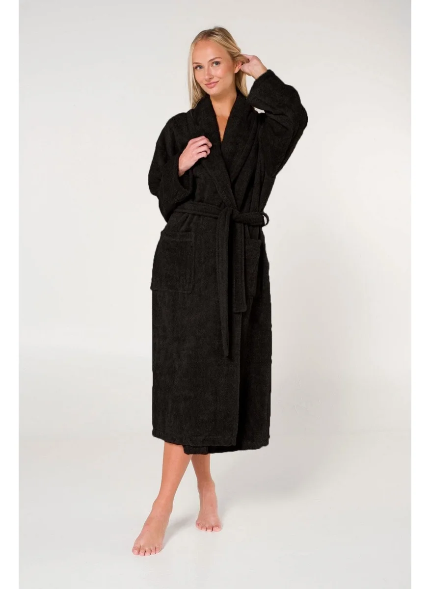 كوتن كونسيبت Oversize Cotton Shawl Collar Women's Bathrobe