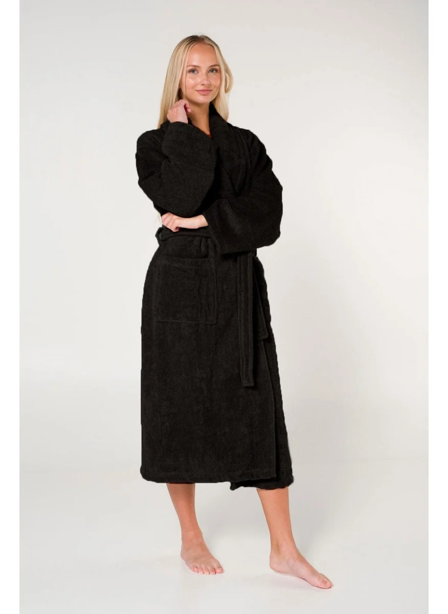 كوتن كونسيبت Oversize Cotton Shawl Collar Women's Bathrobe