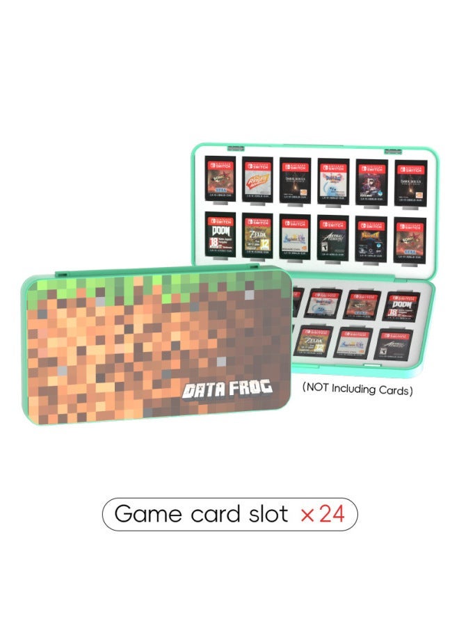 Applicable Switch/Lite/Oled Accessories Magnetic Card Box Nintendo 24-bit Game Portable Storage Box-Color:Color Block  - Image 1
