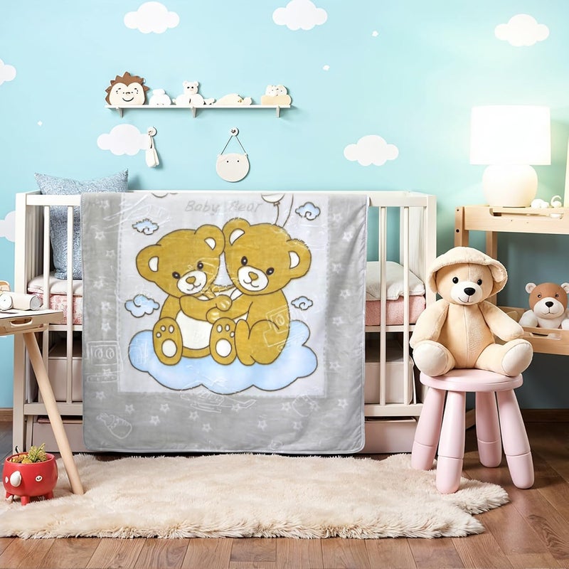Cotton home بطانية الأطفال الدب الناعمة للغاية من كوتون هوم - Image 2