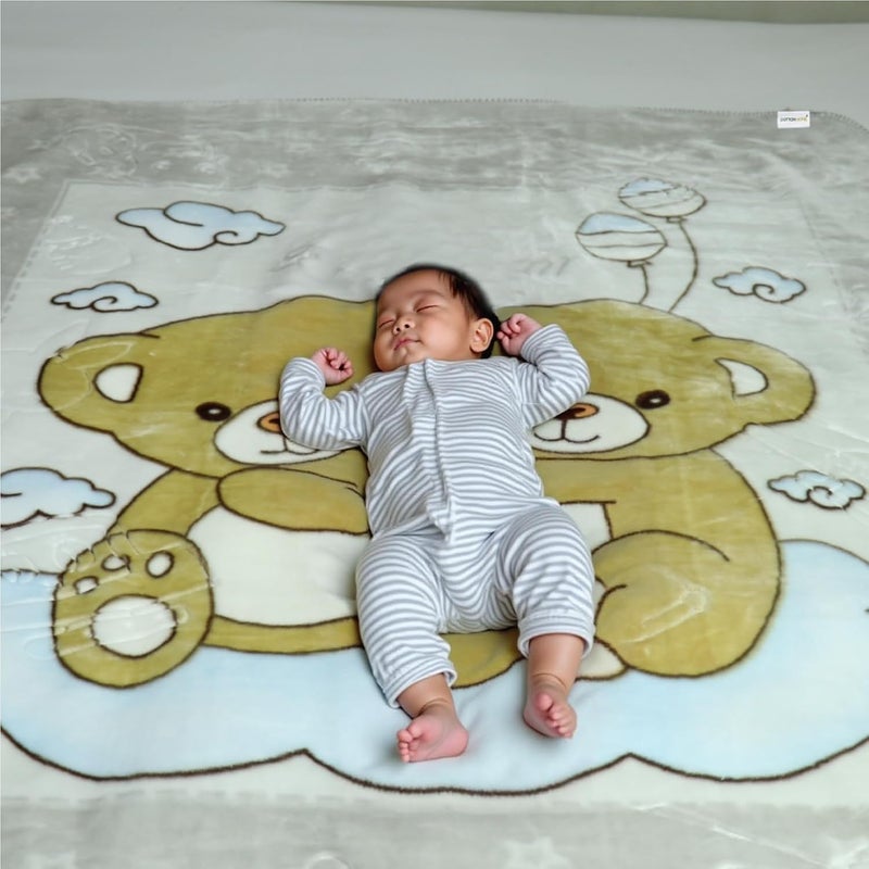 Cotton home بطانية الأطفال الدب الناعمة للغاية من كوتون هوم - Image 3