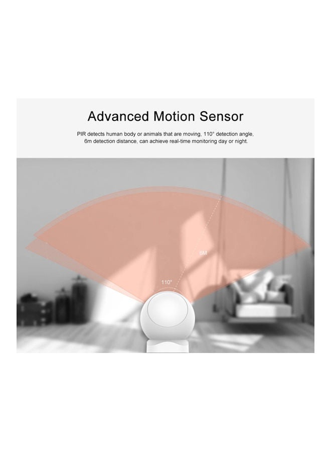 NIBEMINENT Wireless Passive Infrared Detector Security Alarm White  - Image 4