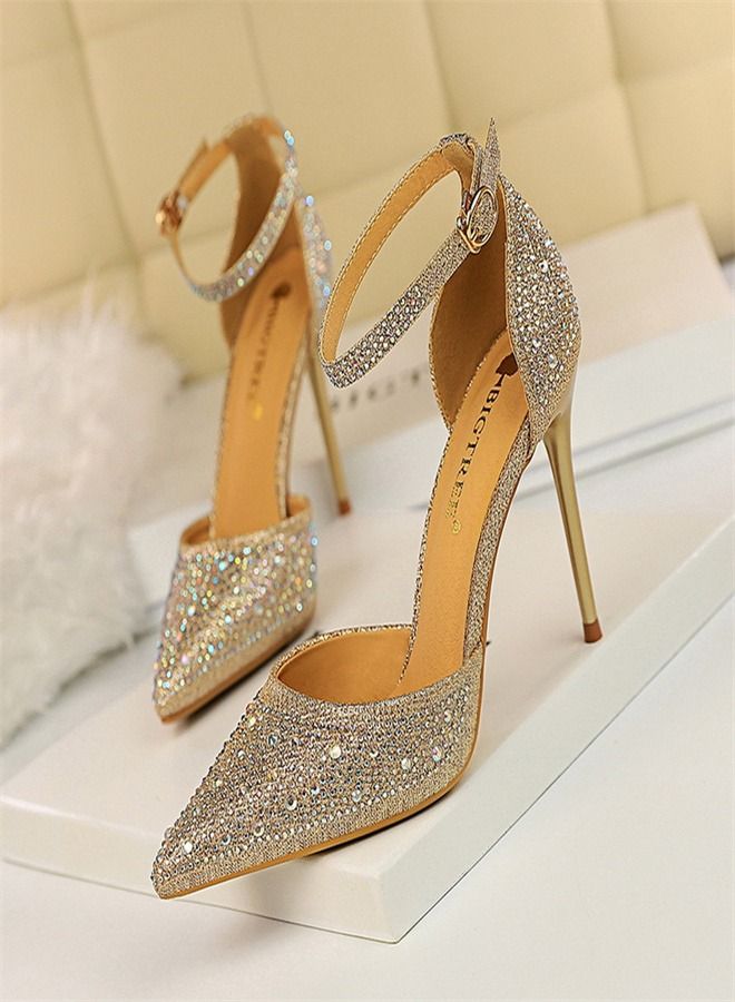 BIGTREE Sweet Pointed High-Heeled Sandals 10CM 