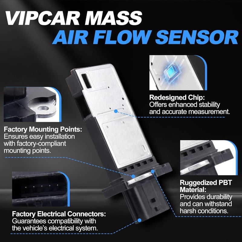VIPCAR Mass Air Flow Sensor 1380050Z00 for Nissan Vehicles - Image 3