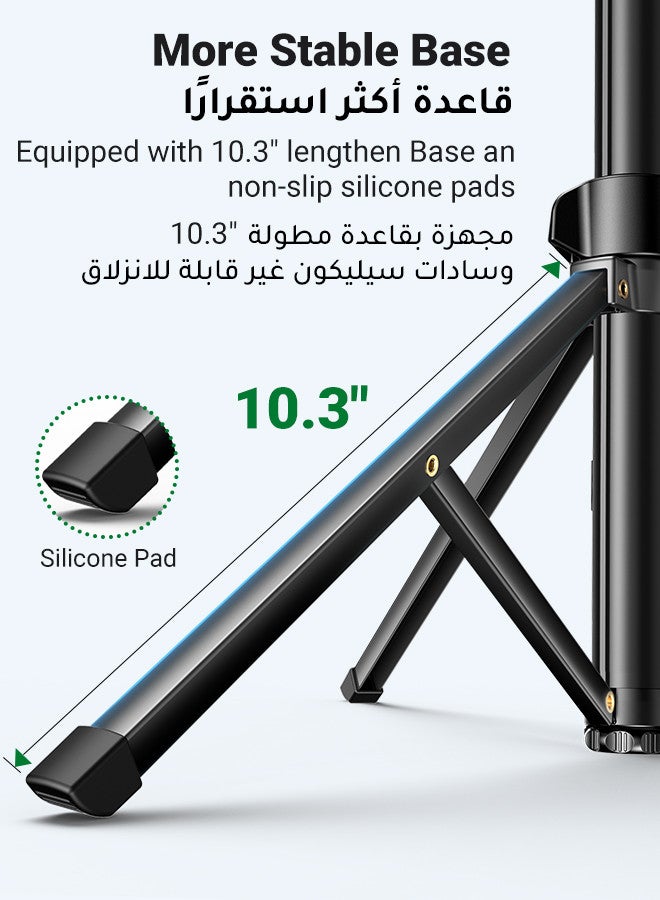 Ugreen 70-Inch Cell Phone Selfie Stick Tripod, Phone Tripod Stand All-in-1 With Wireless Remote,100% All Aluminum Stick And Legs,Lightweight, Phone Tripod For iPhone 16/15 Series, Galaxy S24, GO Pro,Digital Camera - Image 2