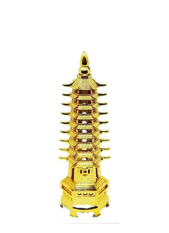 REBUY Metal Feng Shui Golden Education Tower for Students (15.5X5 cm) by REBUY  - Image 1