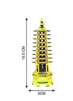 REBUY Metal Feng Shui Golden Education Tower for Students (15.5X5 cm) by REBUY  - Image 2