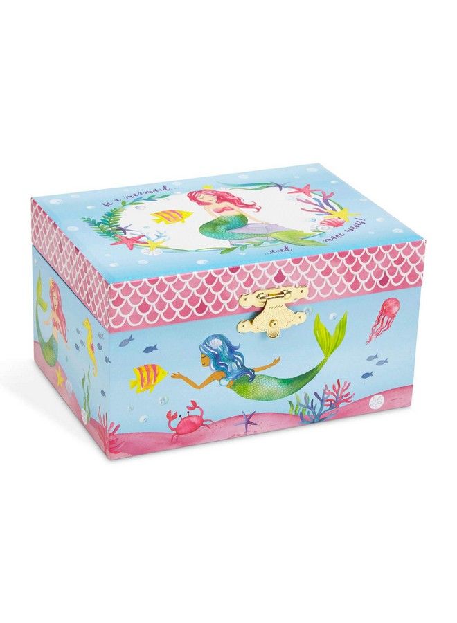 JewelKeeper Mermaid Musical Jewelry Box Underwater Design With Narwhal Over The Waves Tune - Image 3