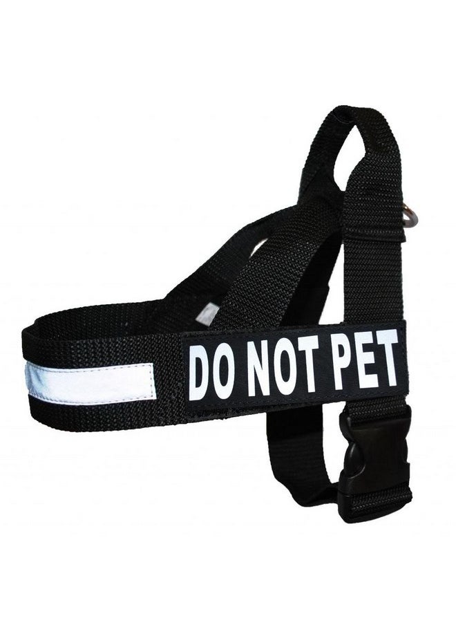 Doggie Stylz - DO NOT PET Nylon Strap Service Dog Harness No Pull Guide Assistance Comes with 2 Reflective DO NOT PET Removable Patches. Please Measure Your Dog Before Ordering. - Image 1