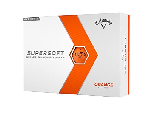 Callaway Golf Supersoft Golf Balls 2023 Version Orange