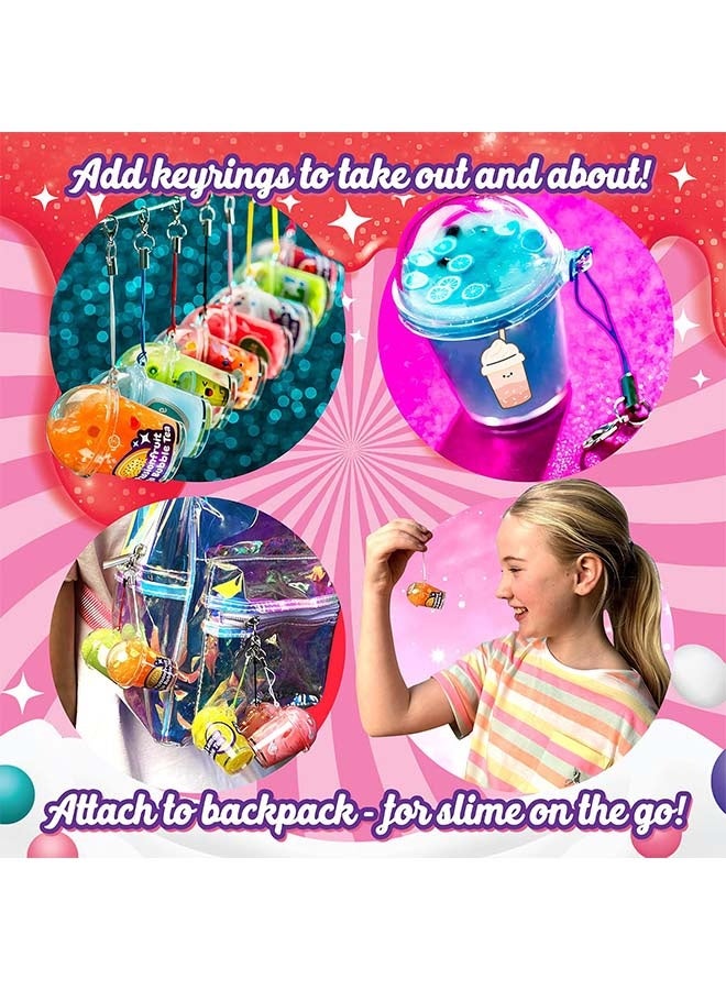 Beauenty Bubblelicious Slime Making Kit for Kids 8+ - DIY Sensory Slime Toys Set with Bubble Tea Charms, Glow Powder & Multiple Containers - Fluffy Cloud Butter Slime Gifts for Party Favors & Birthdays - Image 4