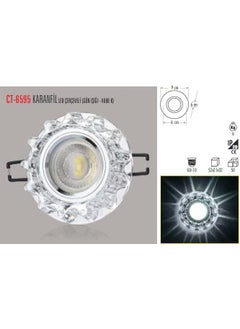 CATA Ct-6595 Carnation Glass Spot (Without Bulb)  - Image 1