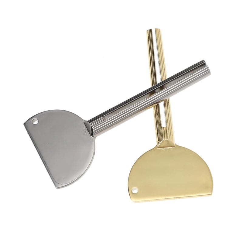 2pcs Stainless Steel Key Toothpaste Dispenser Tube With Metal Rollers Beauty Tool - Image 2