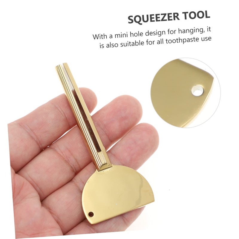 2pcs Stainless Steel Key Toothpaste Dispenser Tube With Metal Rollers Beauty Tool - Image 5