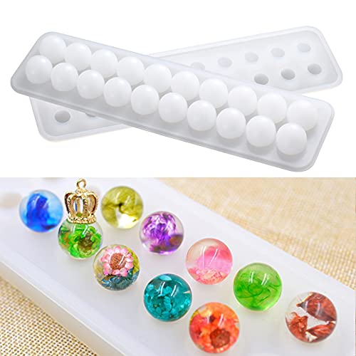 Mayitr Silicone Mold Set Pendant Mold for DIY Necklace Bracelet Jewelry Making Craft - 20 Cavities - Image 1
