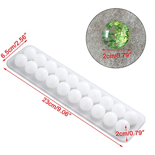 Mayitr Silicone Mold Set Pendant Mold for DIY Necklace Bracelet Jewelry Making Craft - 20 Cavities - Image 4