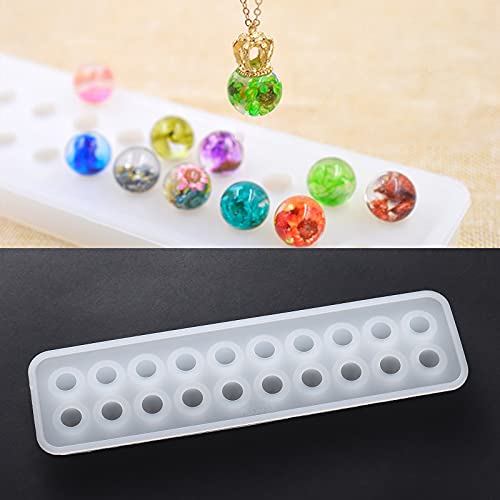 Mayitr Silicone Mold Set Pendant Mold for DIY Necklace Bracelet Jewelry Making Craft - 20 Cavities - Image 2