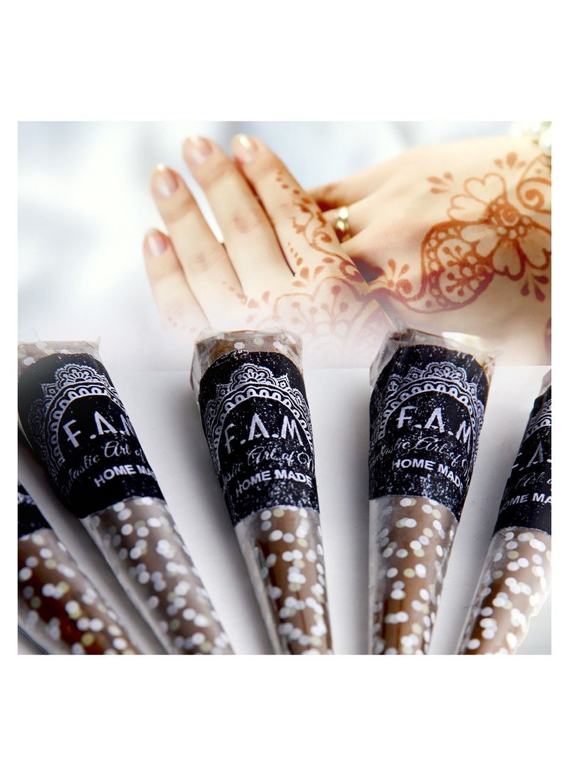 F.A.M Fantastic Art Of Mehndi (Organic Henna Signature Edition Pack Of 12Cones) - Image 2