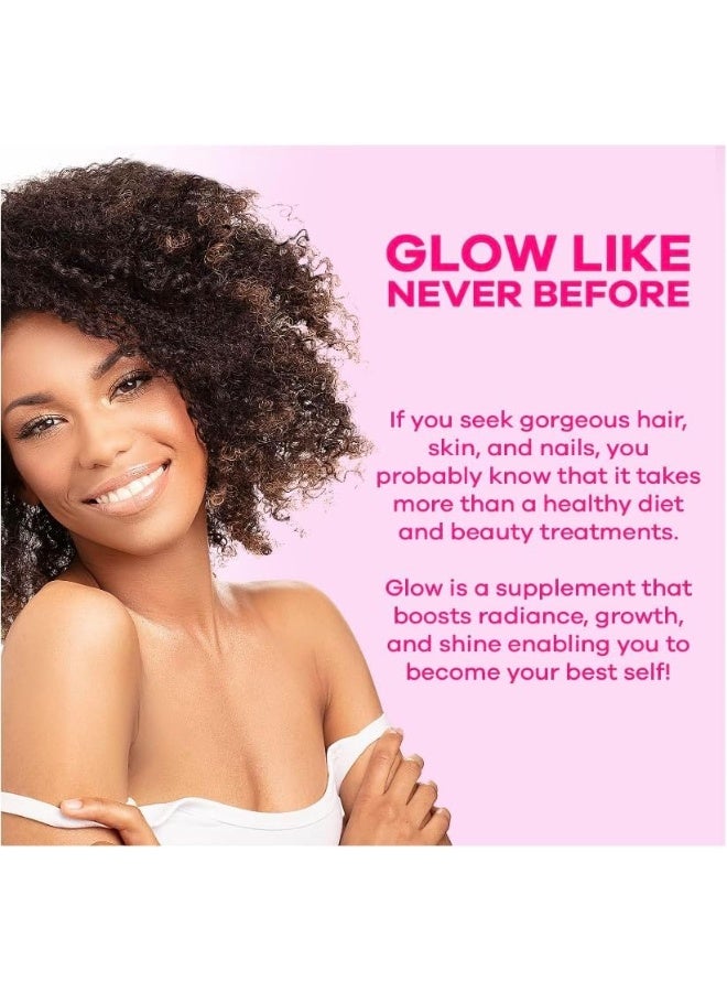 GoBiotix Glow Hair, Skin, and Nails Complex for Women - 90 Capsules - Image 3