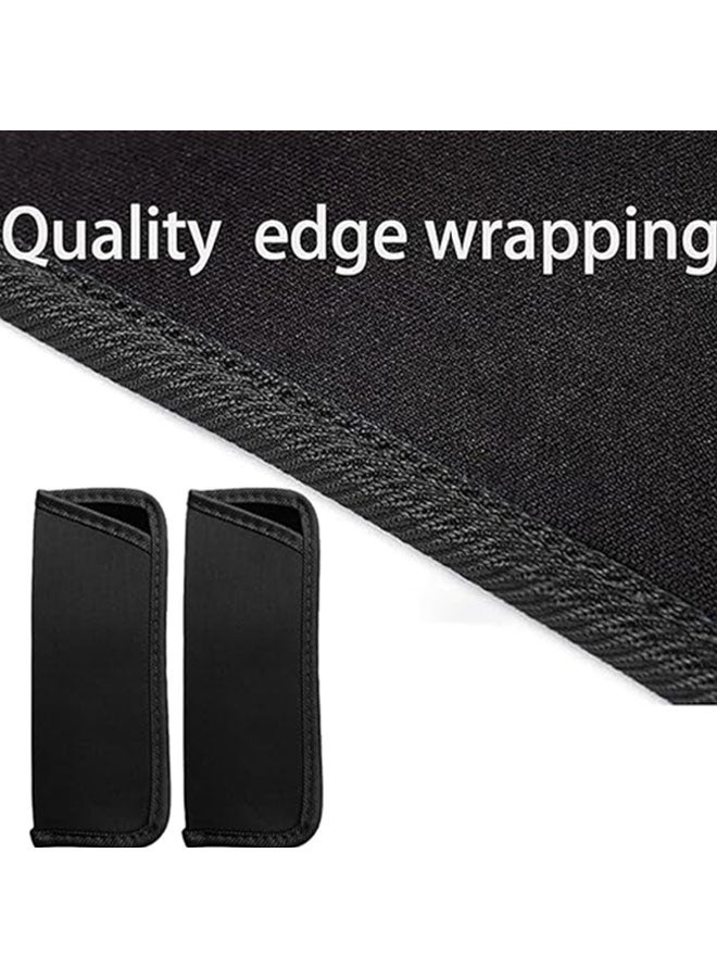 حافظة نظارات ناعمة، عبوة من 4 قطع، حامل نظارات أسود، حقيبة نظارات من القماش، حقيبة نظارات سهلة الارتداء، حافظة نظارات شمسية للسفر سهلة الارتداء - Image 3