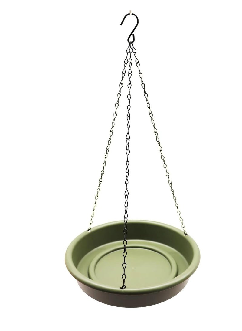 general Hanging Bird Feeder, Humming Birds Feeders for Outside, Outdoors 2 in 1 Bird Bath Seed Tray, Outdoor Garden Backyard Outside Decoration for Wild Birds, Cardinal, Bluebird, Chickadee, House Finch - Image 5