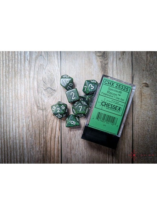 Chessex Chessex CHX25325 Dice - Speckled: 7Pc Recon - Image 2