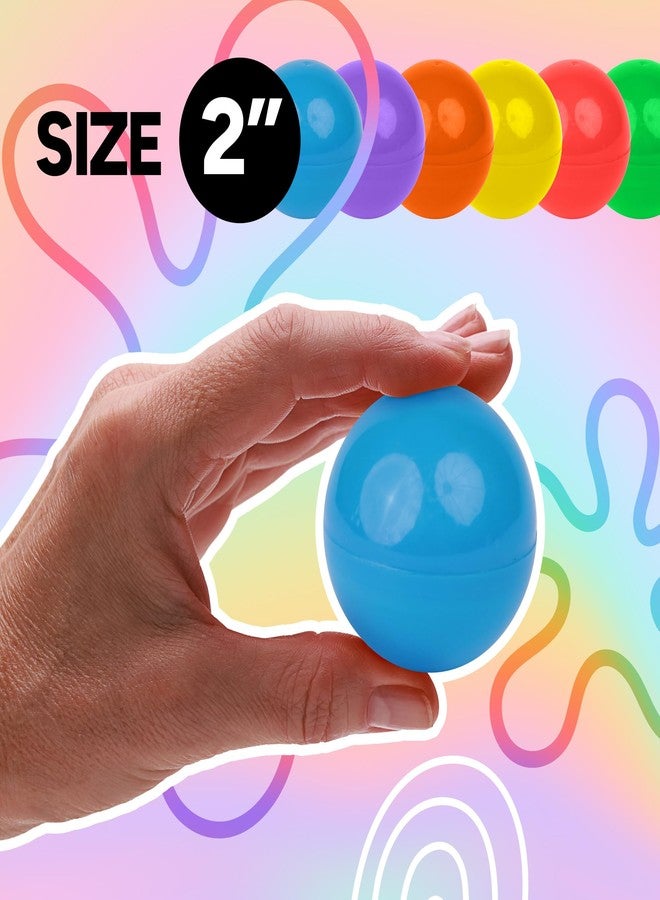 Entervending Empty Colored Round Capsules 2 inch 50 pcs Bulk 7 Colors Capsule for Gumball Machines Plastic Containers 50 mm - Image 3