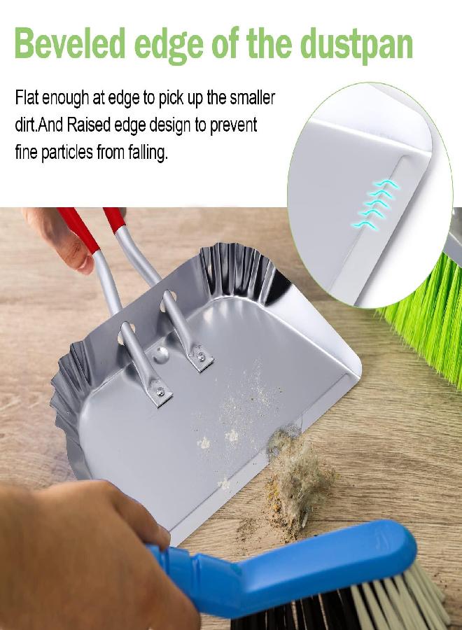 Top Dog TOP DOG Metal Dustpan 17”, Aluminum Dust Pans Heavy Duty Does not Chip or Bend Sheet Metal Edge Flat Against Floor for Small Item Sweeping Rubber Coated Easy to Grasp Handle (1pc) - Image 2