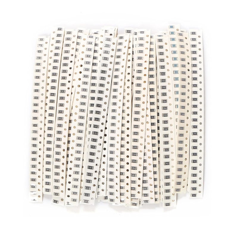 AEDIKO 900pcs 1206 Resistors Kit 36 Value 1206 SMD Capacitor 1206 Chip Resistor Assortment Kit 1% 1/4W 0.25W 1 ohm-10M ohm - Image 1