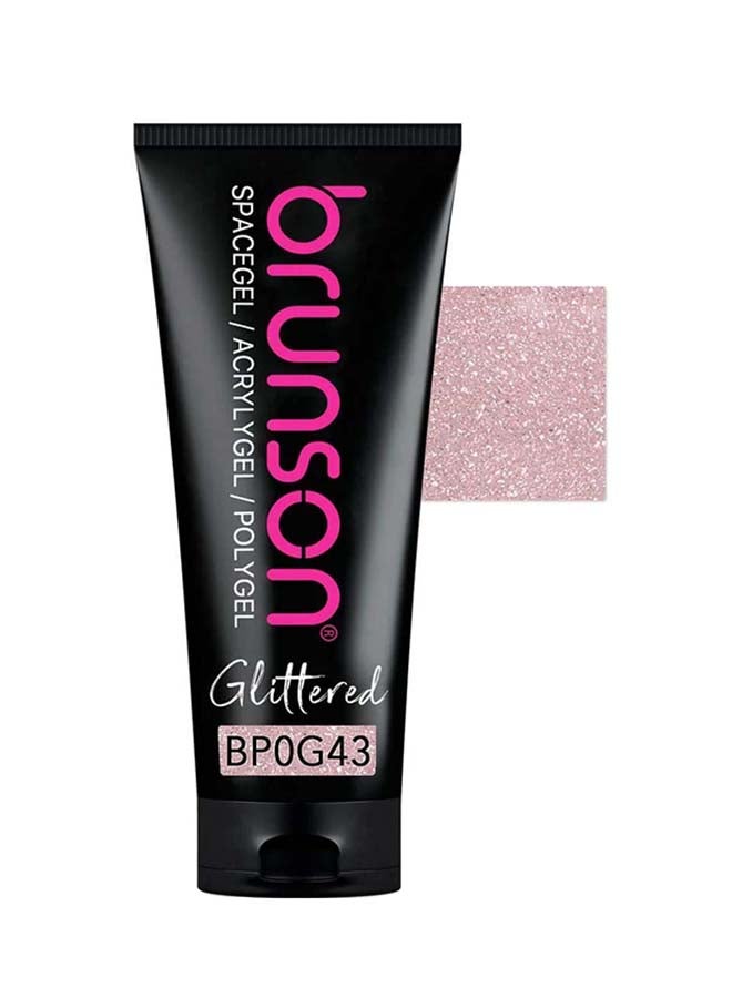 brunson Polygel 60g offers salon-quality nails in 1 Sec, Poly nail gel with shimmer long-lasting acrylic nails. Soak off with UV/LED hard gel for nail extension, builder gel for fake nails, manicure nail art - Image 1