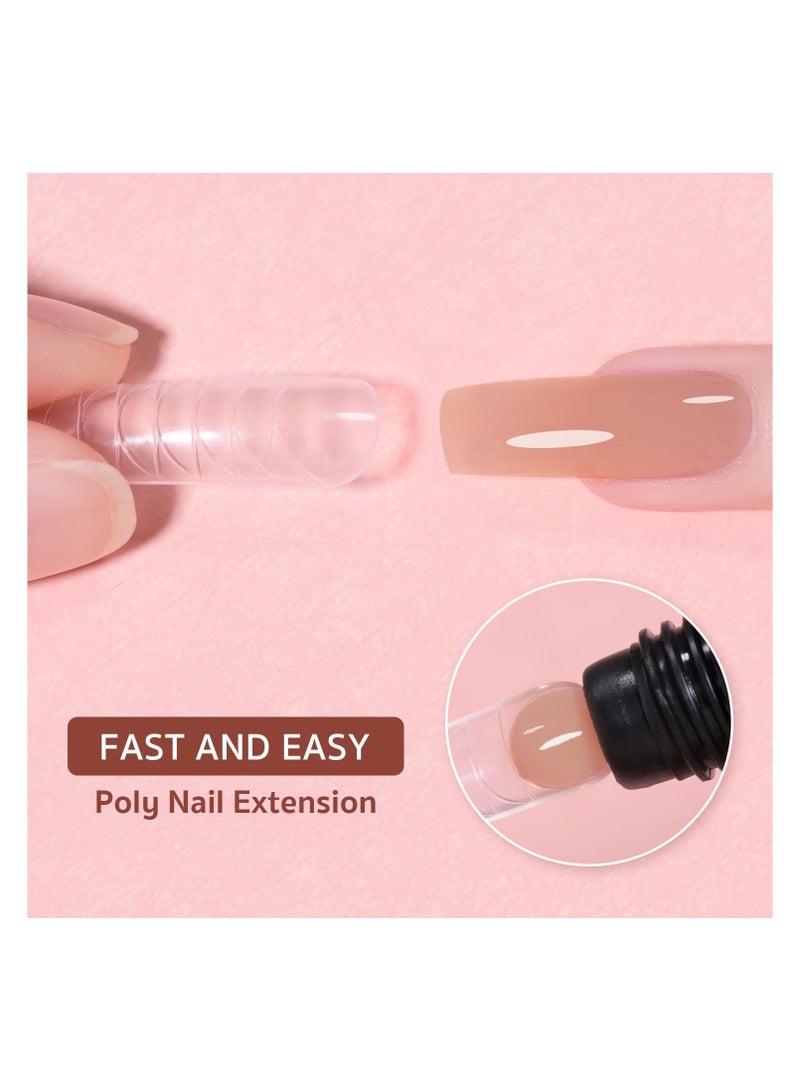 brunson Polygel 60g offers salon-quality nails in 1 Sec, Poly nail gel with shimmer long-lasting acrylic nails. Soak off with UV/LED hard gel for nail extension, builder gel for fake nails, manicure nail art - Image 5