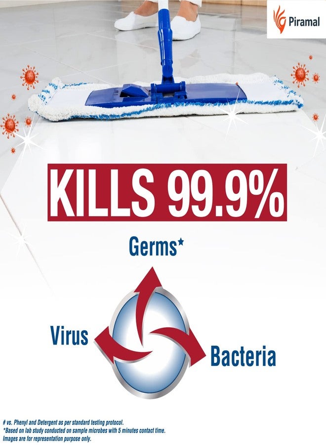 Tri-Activ Double Strong Disinfectant Floor Cleaner | Half Cap Only | 10X Cleaning with 99.9% Germ kill | Citrus Fragrance - Pack of 2 (1000ml x 2 Units) - Image 3