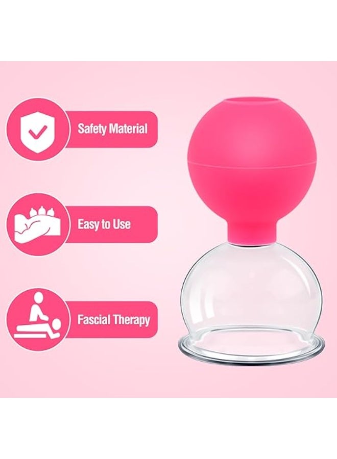 5-Piece Professional Glass Cupping Set with Silicone Suction Bulbs - Fireless Medical Vacuum Massage Kit for Face & Body - Deep Tissue Therapy for Pain Relief, Muscle Fatigue & Skin Rejuvenation - Image 4