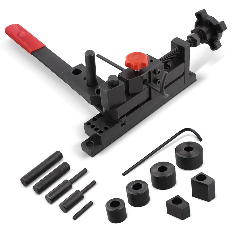 ABN Mini Rod Bender Metal Bending Tool, Universal Bending Machine for Clamp, Hook, Coil - Wire, Flat Round Stock, Tubing - Image 1