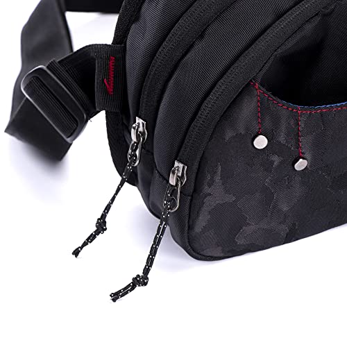 Tripole Hydra Waist Pack with Bottle Holder for Running, Cycling and Daily Use (Black Jacquard) - Image 4