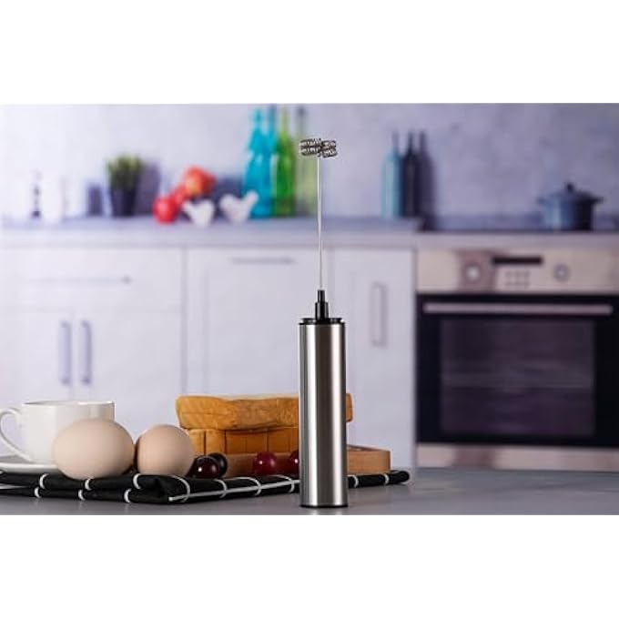 SWIUKPHE Milk Frother Handheld Whisk Beater Drink Foam Mixer With Usb Rechargeable 2 Speeds Foam Maker Mini Frother For Coffee CappuccinoLatte Hot Chocolate Egg Mini Frother Coffee Frother - Image 3