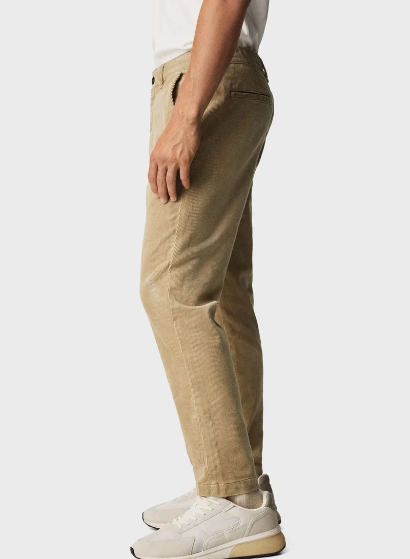 Mango Man Tapered Fit Trousers