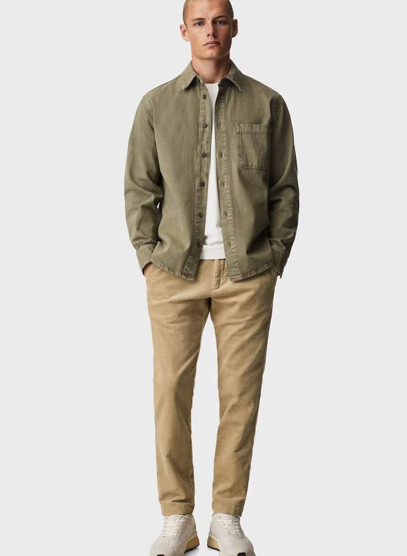 Mango Man Tapered Fit Trousers