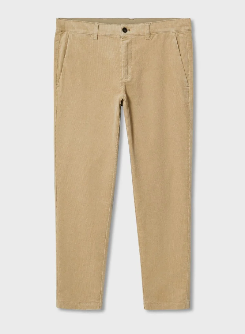 Mango Man Tapered Fit Trousers