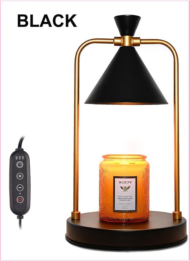 HQ-GAMING - Candle Warmer Lamp Electric Candle Warmer with Timer Gifts for Candle Lovers,Dimmable Candle Lamp,Compatible with Various Candles, Candle Holders for Home Decor (Black) - Image 1