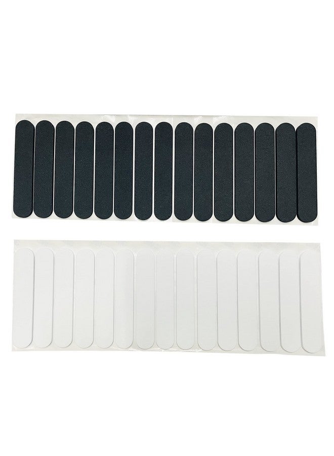 مونوشيف شريط قياس مقاسات القبعات من مونوشيف، 30 قطعة، بطانة إسفنجية لتقليل مقاسات القبعات، شريط لاصق ذاتي للقبعات، عصابة رأس صغيرة باللونين الأسود والأبيض - Image 4