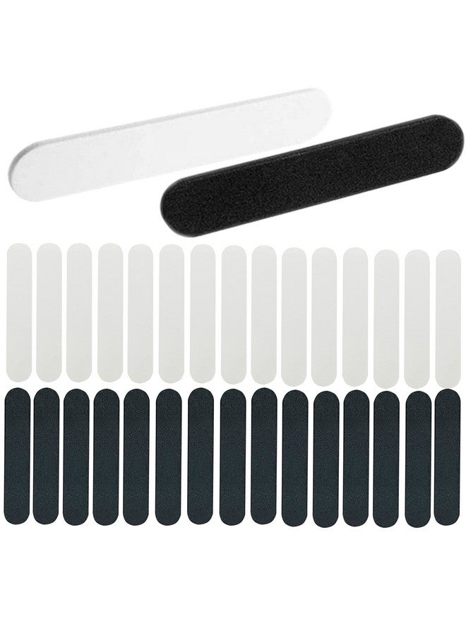 مونوشيف شريط قياس مقاسات القبعات من مونوشيف، 30 قطعة، بطانة إسفنجية لتقليل مقاسات القبعات، شريط لاصق ذاتي للقبعات، عصابة رأس صغيرة باللونين الأسود والأبيض - Image 1