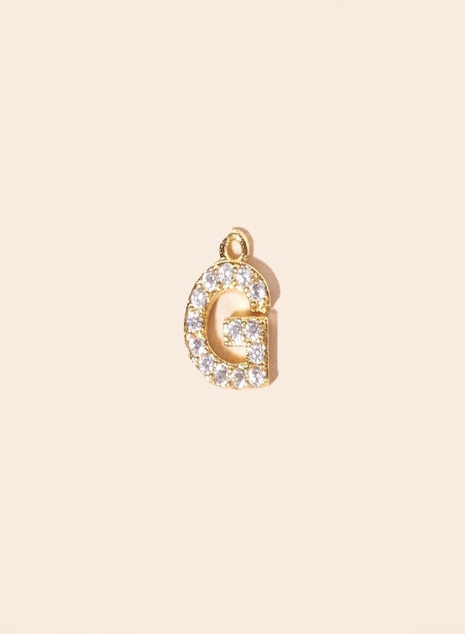 SALTY Anti Tarnish Signature G Alphabet Charm Pendant Necklace for Women | Stylish Locket Chain | Latest Fashion Jewellery Accessories for Girls | Minimal Jewelry | Ideal for Gifting | Marriage, Birthday | Gift for Valentine Day - Image 2