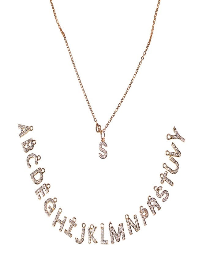SALTY Anti Tarnish Signature G Alphabet Charm Pendant Necklace for Women | Stylish Locket Chain | Latest Fashion Jewellery Accessories for Girls | Minimal Jewelry | Ideal for Gifting | Marriage, Birthday | Gift for Valentine Day - Image 1