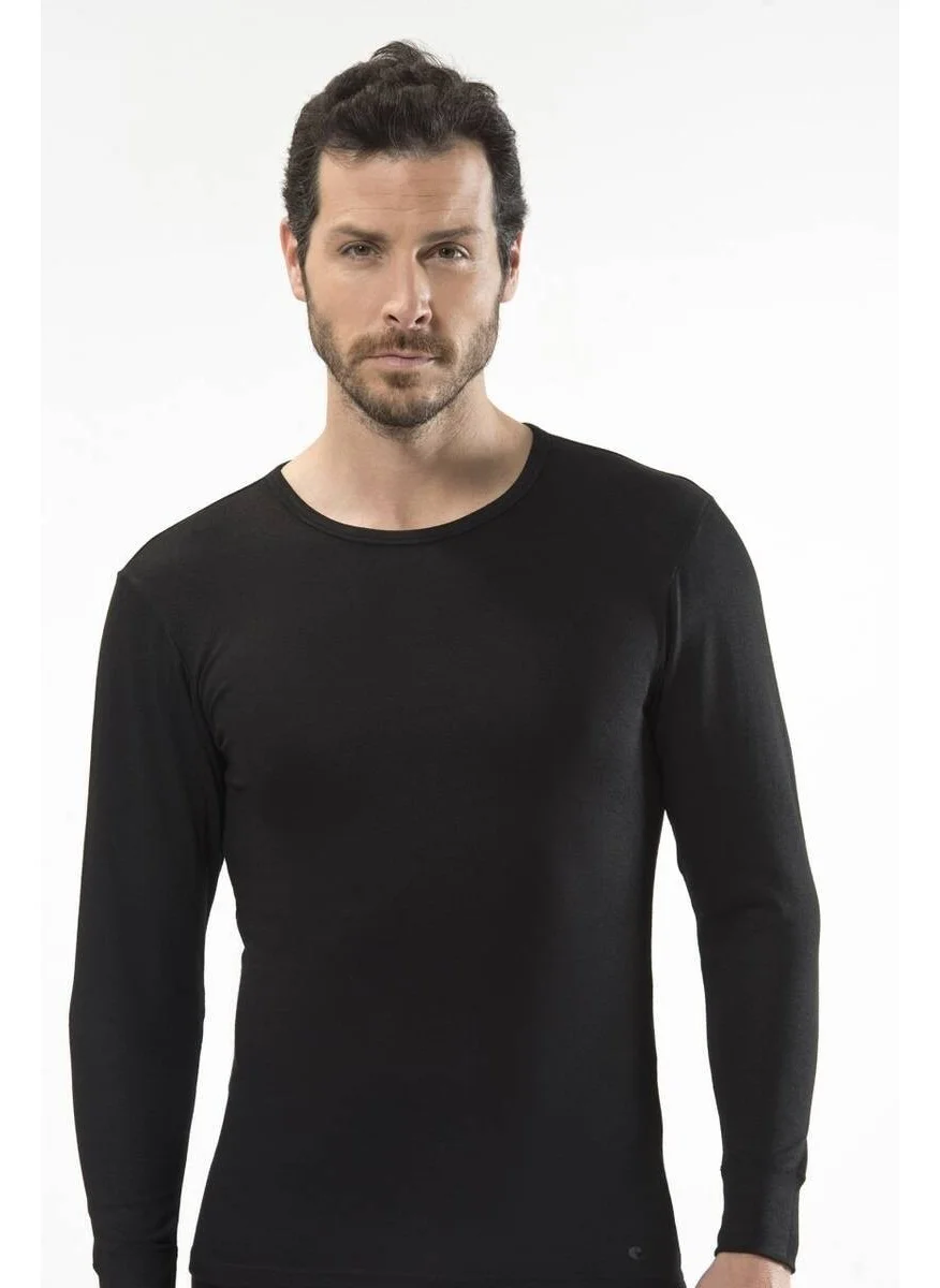 cacharel - Thermal Long Sleeve Crew Neck Black