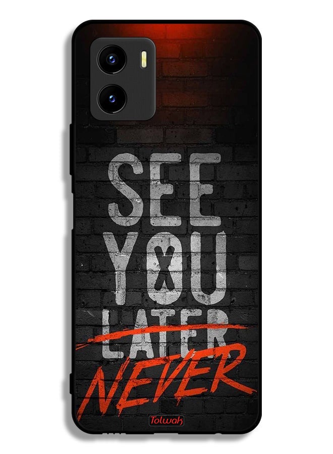 Tolwak Vivo Y15s Protective Case Cover See You Never - Image 2