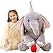 IKASA Giant Elephant Stuffed Animal Plush Toy 31 Large Big Jumbo Soft Plushie Toys for Kids Girls Boys Girlfriend - Image 2
