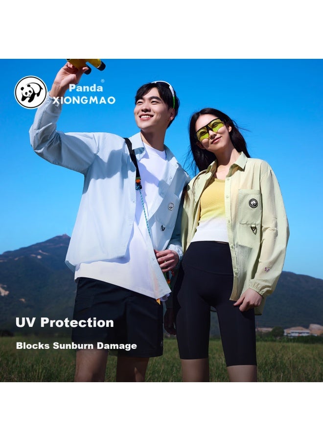 Panda Camel Series Sunscreen Jacket Water-repellent Cooling Upf50+ Outdoor Sun Protection Shirt Uni Tr126 White, S - Image 1